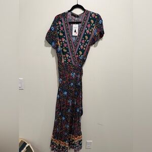 Floral V-Neck Maxi Dress